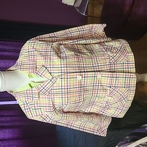 plaid Jacket, sz L, C&B